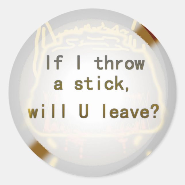 Adesivo Redondo Stickers Dawg (Frente)