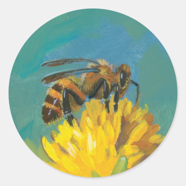 Adesivo Redondo Stickers de abelhas (Frente)