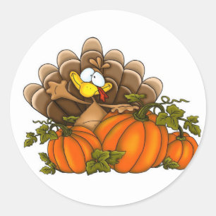 Adesivo Redondo Stickers de Ação de Graças