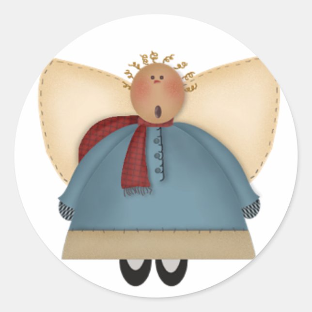 Adesivo Redondo Stickers do Angel 2 (Frente)