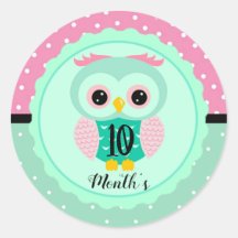 Stickers do mês de bebê