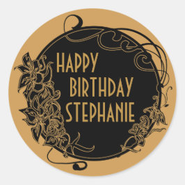 Adesivo Redondo Stickers do Partido Vintage de 1920