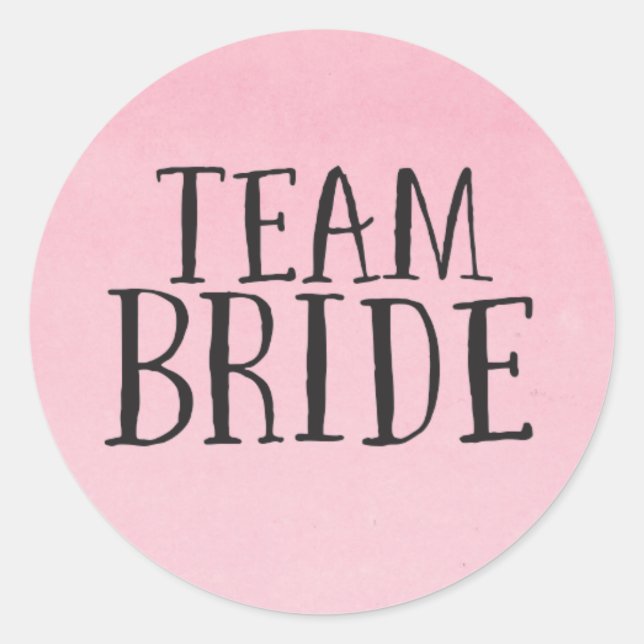 Adesivo Redondo Stickers do Team Bride (Frente)