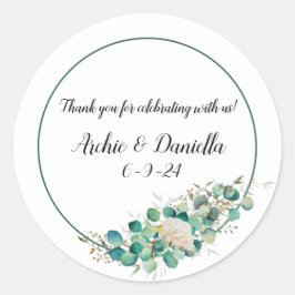 Adesivo Redondo Stickers Favoritos de Casamento