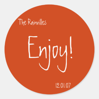 Adesivo Redondo Stickers Favoritos de Casamento