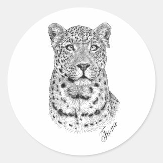 Adesivo Redondo Stickers - Fiona