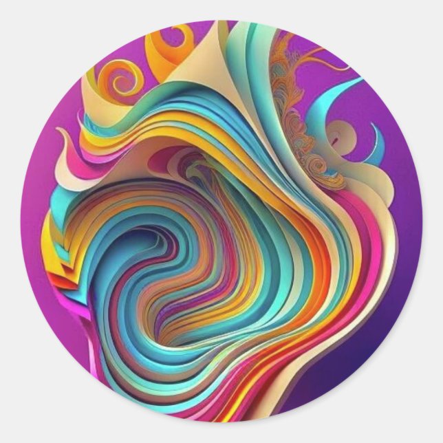 Adesivo Redondo Stickers for Kids' Party/Celebration (Frente)