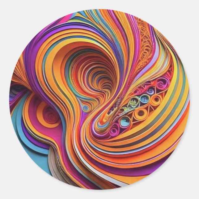 Adesivo Redondo Stickers for Kids' Party/Celebration (Frente)