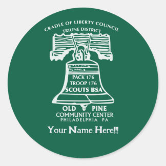 Adesivo Redondo Stickers -Forest Green (Personalized)