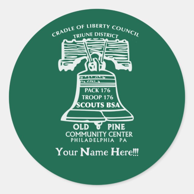 Adesivo Redondo Stickers -Forest Green (Personalized)  (Frente)