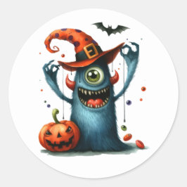 Adesivo Redondo Stickers Halloween