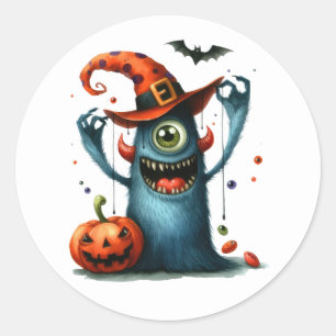 Adesivo Redondo Stickers Halloween