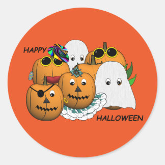 Adesivo Redondo Stickers Halloween