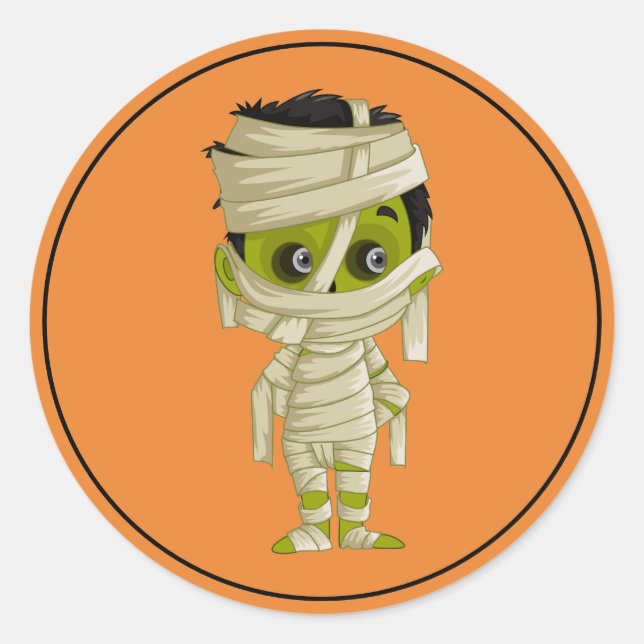 Adesivo Redondo Stickers Halloween (Frente)