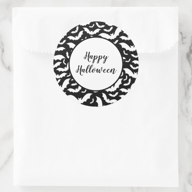 Adesivo Redondo Stickers Halloween (Bolsa)