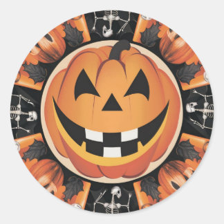 Adesivo Redondo Stickers Halloween