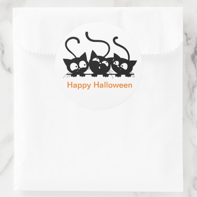 Adesivo Redondo Stickers Halloween (Bolsa)