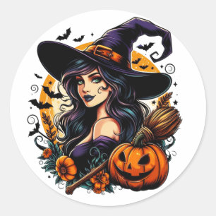 Adesivo Redondo Stickers Halloween