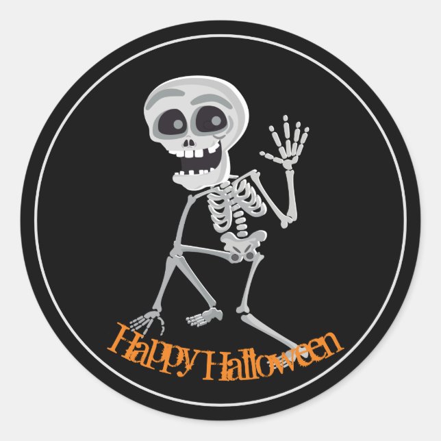 Adesivo Redondo Stickers Halloween (Frente)
