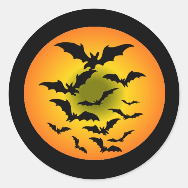 Adesivo Redondo Stickers Halloween (Frente)