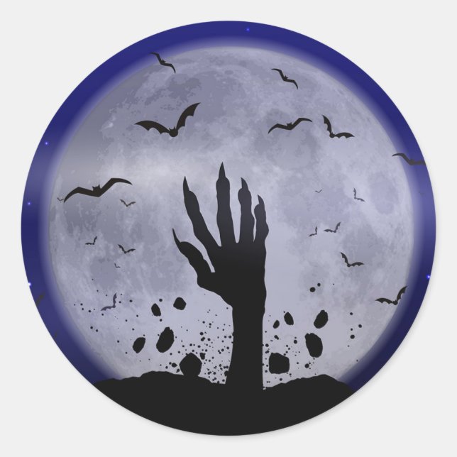 Adesivo Redondo Stickers Halloween (Frente)