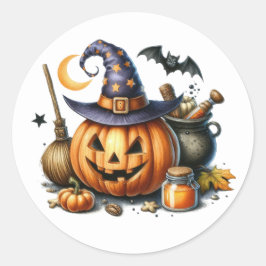 Adesivo Redondo Stickers Halloween