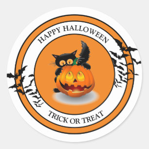 Adesivo Redondo Stickers Halloween