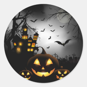 Adesivo Redondo Stickers Halloween
