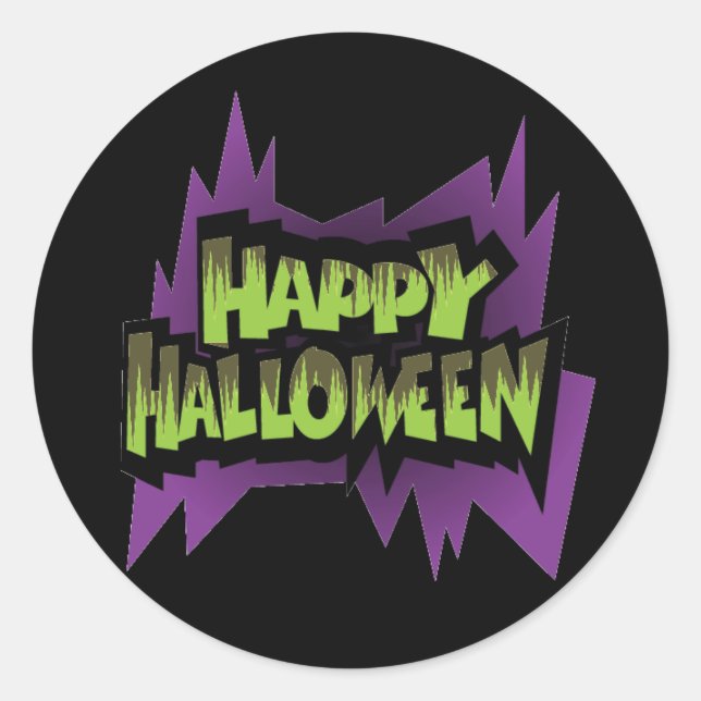 Adesivo Redondo Stickers Halloween (Frente)
