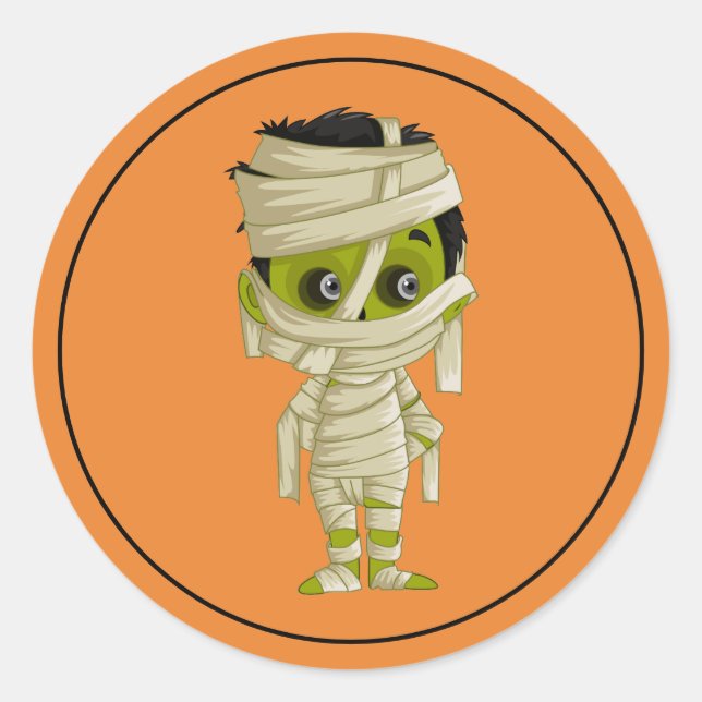 Adesivo Redondo Stickers Halloween (Frente)