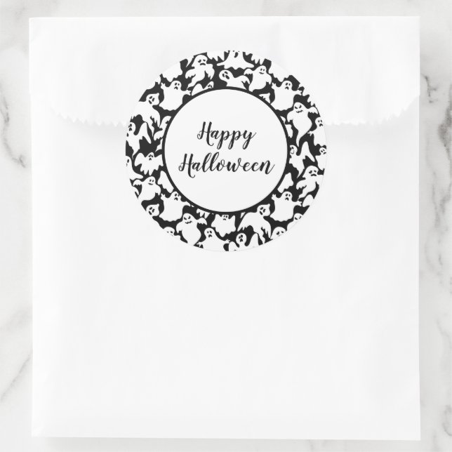 Adesivo Redondo Stickers Halloween (Bolsa)