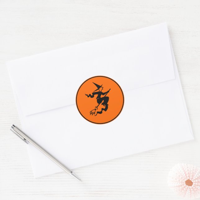 Adesivo Redondo Stickers Halloween (Envelope)