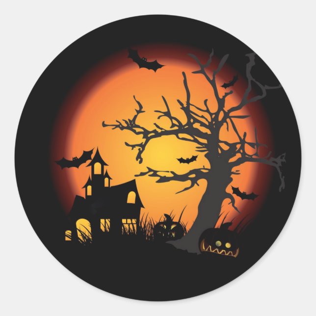 Adesivo Redondo Stickers Halloween (Frente)