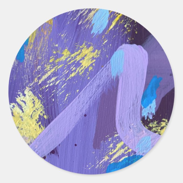 Adesivo Redondo Stickers in Sparkler Design (Frente)