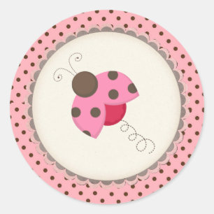 Adesivo Redondo Stickers/Lady bug