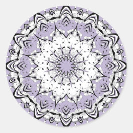 Adesivo Redondo Stickers Lilac Mandala (Design 3)
