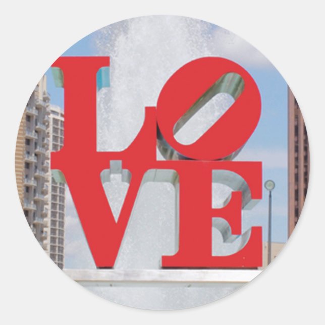 Adesivo Redondo STICKERS - Love Park (Frente)