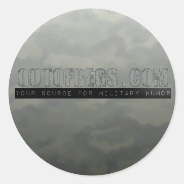 Adesivo Redondo Stickers Out Of Regs (Frente)