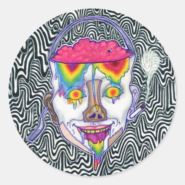 Adesivo Redondo Stickers Pack de 6 (Frente)