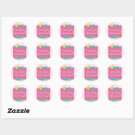 Adesivo Redondo Stickers para regalos