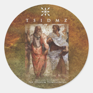 Adesivo Redondo Stickers "Pax Deorum Hominumque"