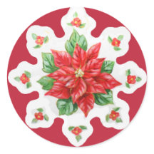 Stickers Poinsettia