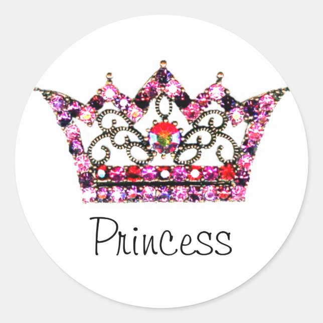 Adesivo Redondo Stickers "Princesa" (Frente)