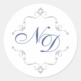 Adesivo Redondo Stickers Real Turcos de Casamento