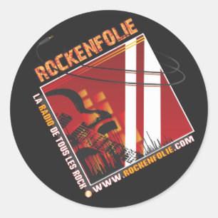 Adesivo Redondo Stickers Rockenfolie