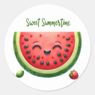 Adesivo Redondo Stickers Summer Beach