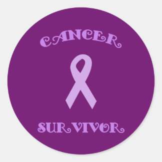 Adesivo Redondo Stickers Surviventes de Rico Roxo