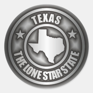 Adesivo Redondo Stickers "Texas Steel"
