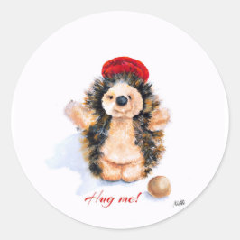 Adesivo Redondo Stickers " The Little Hedgehog"