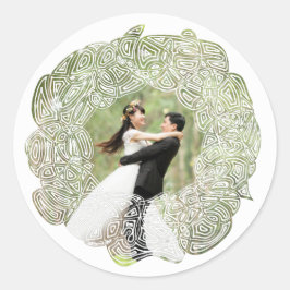 Adesivo Redondo Stickers Wreath de Natal